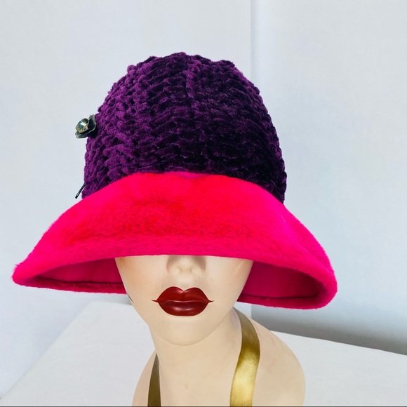 Archie Eason vintage Pink and dark purple Hat main image 12